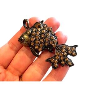 Goldfish Pendant Gift for Her Fish Lover Jewelry Golfish Jewelry